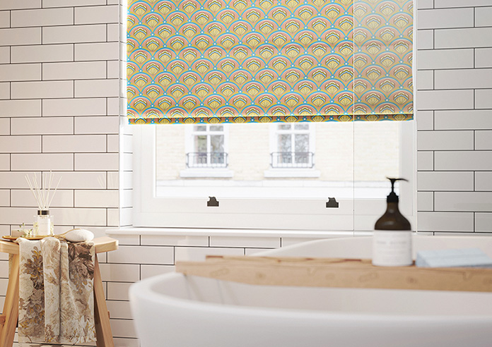 Deco Sea Shells, Peach Melba - Roman Blind - Image 5